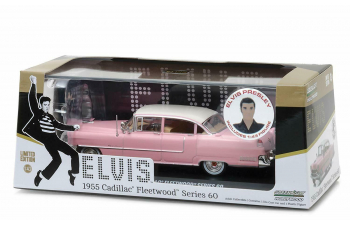 CADILLAC Fleetwood Series 60 Elvis Presley "Pink Cadillac" c фигуркой Э.Пресли 1955