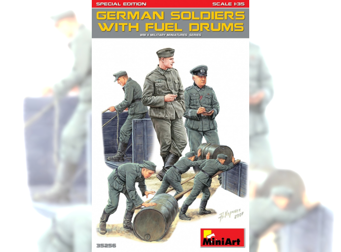 Сборная модель Фигуры German Soldiers with Fuel Drums (Special Edition)