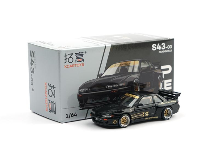 NISSAN S13 Pandem #66, black / gold