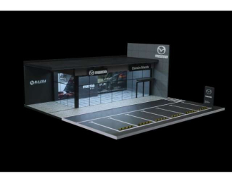 Diorama *Mazda show room with light*, white/black