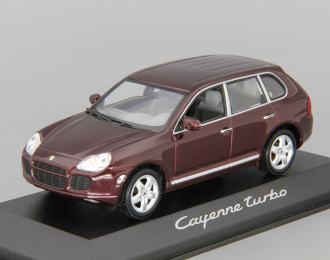 PORSCHE Cayenne Turbo (2003), dark red