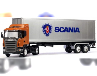 SCANIA R730 V8 Tractor Truck Cassonato (2011), Orange Silver