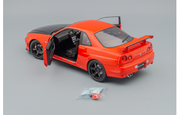 NISSAN Skyline GT-R (R34) (1999), red black