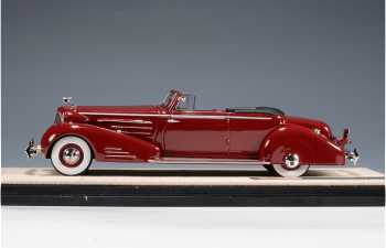 CADILLAC 452D V16 Victoria Convertible Coupe (открытый) (1934), Maroon