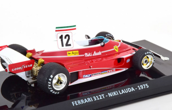 FERRARI F1 312t Scuderia Ferrari №12 World Champion Season (1975) Niki Lauda - Blister Box, Red