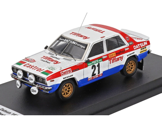 DATSUN 160J (night version) №21 Rally Portugal (1981) Santinho Mendes - Filipe Lopes, Light Blue Red