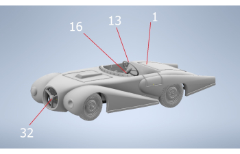 Сборная модель МОСКВИЧ СА-1958гг