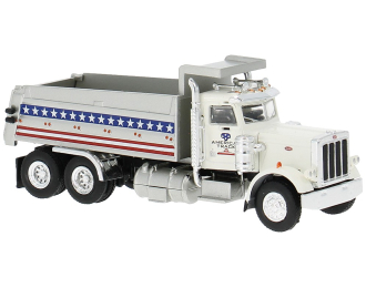 PETERBILT 359 Kipper american truck, white