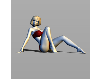 Фигура На яхте 2, окрашенная