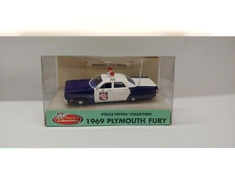 PLYMOUTH Fury Wisconsin State Patrol (1969), white / blue