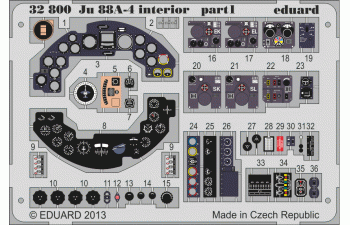 Цветное Фототравление для Ju 88A-4 interior S.A.