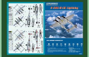 Сборная модель Самолет P-38L-5-L0 Lightning