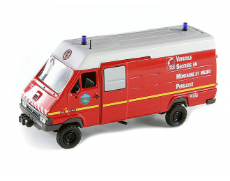 RENAULT B110 4X4 "POMPIERS DU JURA" пожарный (1993), red