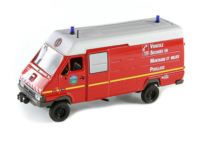 RENAULT B110 4X4 "POMPIERS DU JURA" пожарный (1993), red