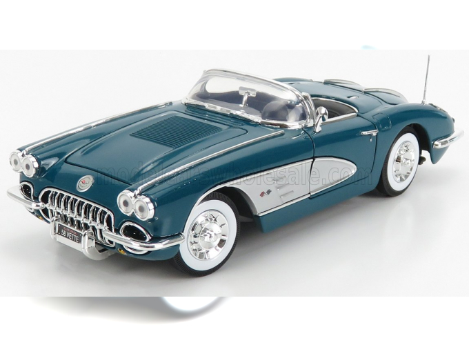 CHEVROLET Corvette Spider (1958), Green Silver