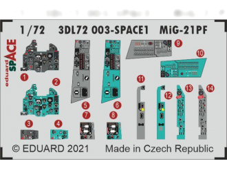 3D Декали для МиGG-21ПФ SPACE