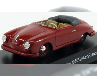 PORSCHE 356 Gmund Cabriolet Open (1950), Dark Red