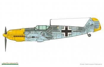 Сборная модель Немецкий истребитель Messerschmitt BF.109 E-4