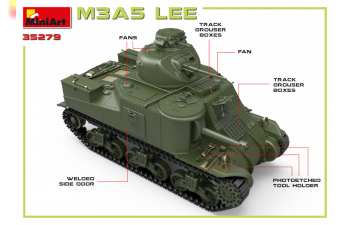 Сборная модель Танк M3A5 LEE