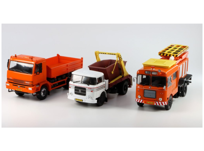 Набор из трех моделей SKODA 400 FOX + SKODA 706 RT + SKODA LIAZ 706 MTS 