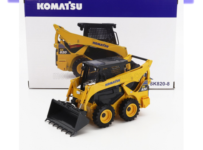 KOMATSU Sk820 Ruspa Gommata - Scraper Tractor, Yellow Black