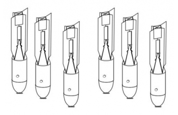 WW II Soviet Bombs FAB 100, 100kg (6 pcs)