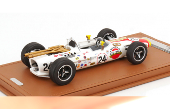 LOLA T90 №24 Winner Indianapolis Indy 500 (1966) Graham Hill, White Red Yellow