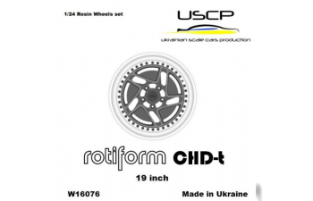 Комплект колес (19 дюймов) Rotiform CHD-t с резиной Tamiya Aoshima Hasegawa