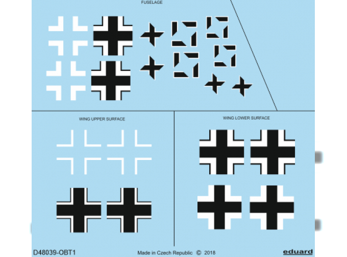 Декаль Fw 190A-5 национальные символы