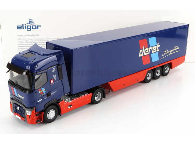 RENAULT T-LINE HIGH TRUCK DERET CAR TRANSPORTER (2021), BLUE RED