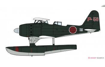 Сборная модель MITSUBISHI F1m2 Type Zero Observation Seaplane Model 11 Sanyomaru Military Airplane 1941