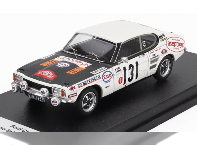 FORD Capri 2300 (night Version) №131 Rally Montecarlo (1971) Bruno Saby - Bernard Moyet, White Black