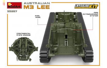 Сборная модель Австралийский М3 «Ли» (с интерьером)