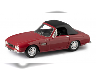 OSCA 1600 GT convertible top up by Fissore (1963), maroon