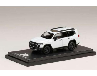 TOYOTA Land Cruiser (JA300W) ZX, precious white pearl (090) with black/red interior