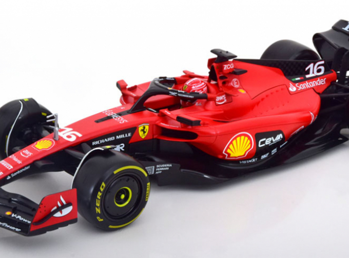 FERRARI F1 Sf-23 Team Scuderia Ferrari №16 Season (2023) Charles Leclerc - Exclusive Carmodel, Red Black