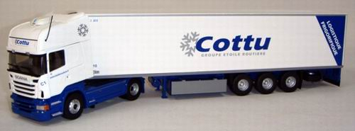 SCANIA Serie R Topline Semi Frigo Chereau Cottu Transports, white