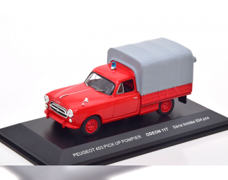 PEUGEOT 403 Pick Up fire engine, red grey