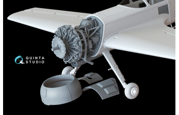 Двигатель со снятыми капотами для Су-31 (Quinta Models)