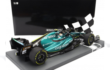 ASTON MARTIN F1 Amr22 Team Aramco Cognizart №5 Abu Dhabi Gp Last Race (2022) Sebastian Vettel, Green Black