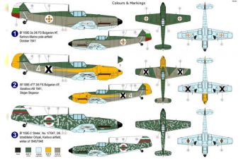 Сборная модель Bf 109E-3 Bulgarian Eagles