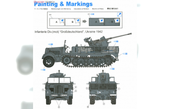 Сборная модель Sd.Kfz.7/2 3.7cm FlaK 36