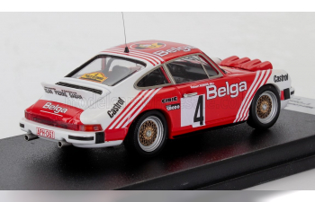 PORSCHE 911 Carrera Rs Coupe (night Version) №4 Winner Rally Condroz (1980) Jean Louis Dumont- Robert Rorife, Red White