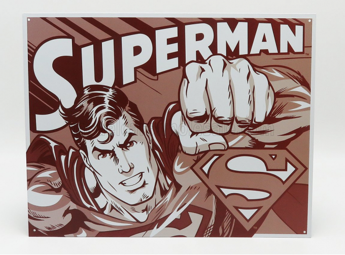 ACCESSORIES Metal Plate - Superman, Red White