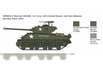 Сборная модель M4a3e8 Sherman Miltary 1945