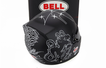 BELL HELMET Mick Schumacher 2025 24h Le Mans Wec Team Alpine Endurance, Black White
