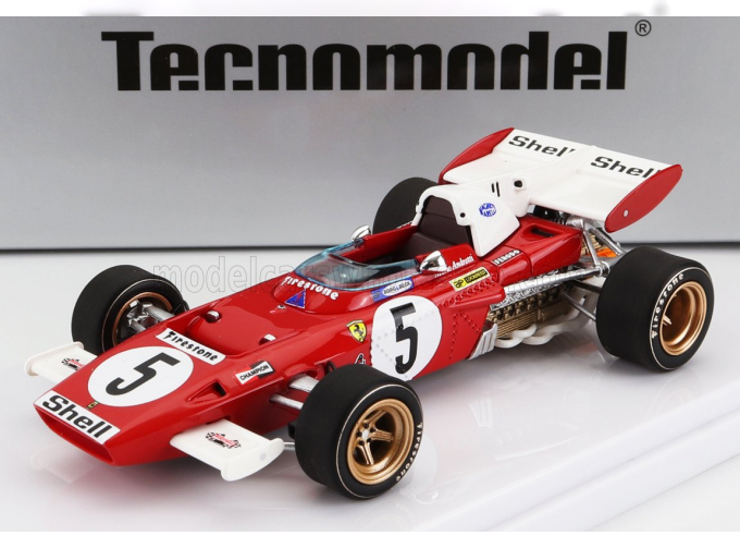 FERRARI F1 312b2 №5 4th Germany Gp (1971) M.andretti, Red White