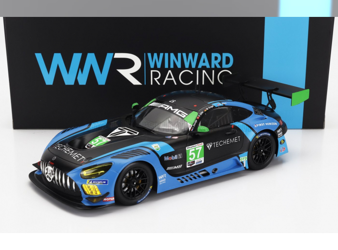 MERCEDES-BENZ Amg Gt3 Team Winward Racing №57 Winner Gtd Class 24h Daytona (2021) Russel Ward - Philip Ellis - Indy Dontje - Maro Engel, Blue Black