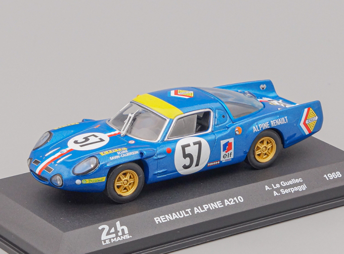 RENAULT Alpine A210 Team Ecurie Savin Calberson №57 24h Le Mans (1968) Alain Leguellec - Alain Serpaggi, blue