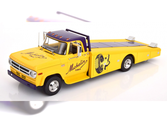 DODGE D-300 Ramp Truck, Michelin (1970), yellow purple